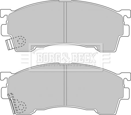 BORG & BECK Комплект тормозных колодок, дисковый тормоз BBP1516